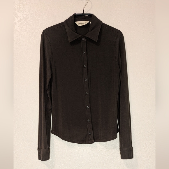 Eddie Bauer Tops - Eddie Bauer Brown Shirt